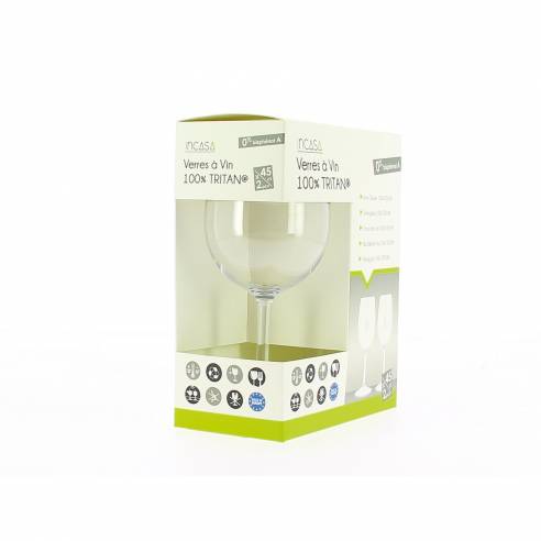 Juego de 2 copas de vino Incasa RG-918477