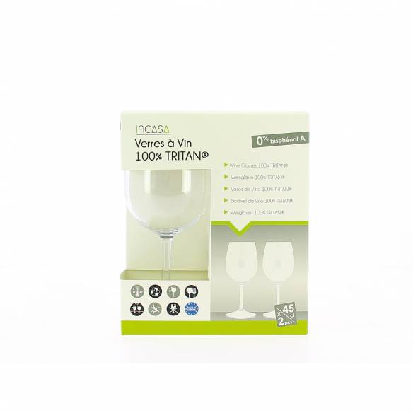 Juego de 2 copas de vino Incasa RG-918477