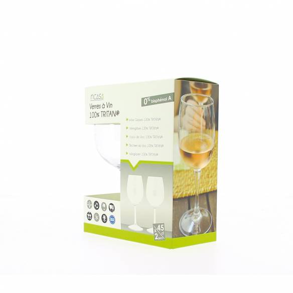 Juego de 2 copas de vino Incasa RG-918477