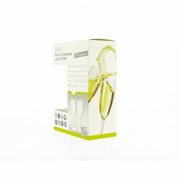 Juego de 2 copas de champán Incasa RG-918497