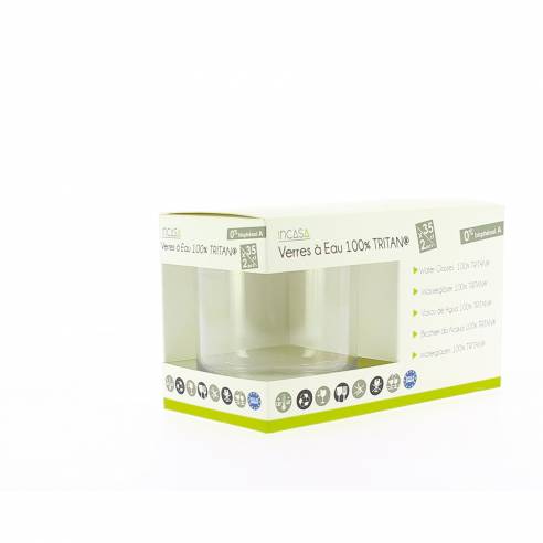 Juego de 2 vasos de agua Incasa RG-918428