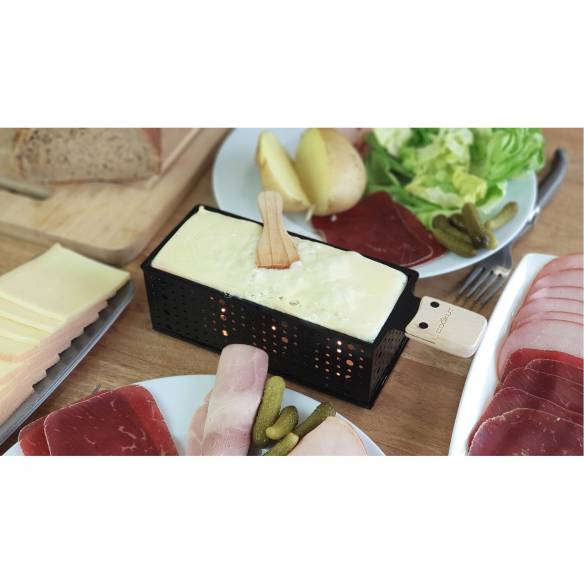 Máquina de raclette y fondue a la luz de las 2 Cookut RG-914537