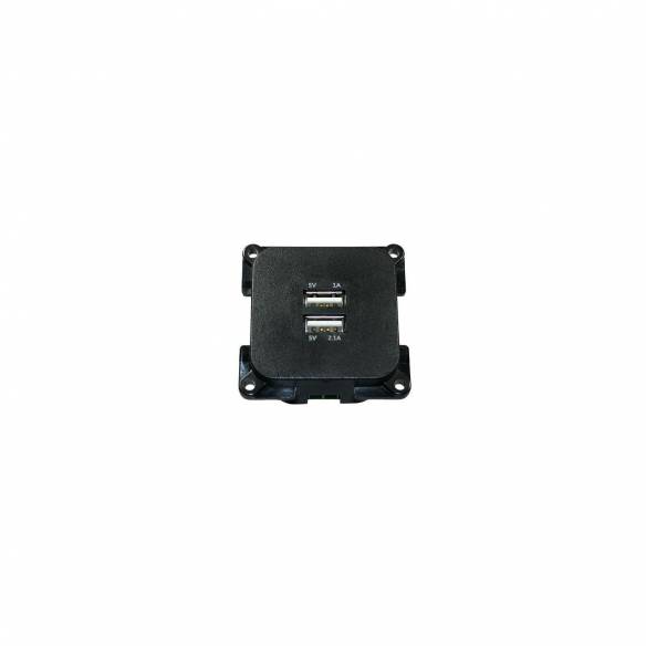 Doble toma USB para montaje empotrado HABA RG-457110