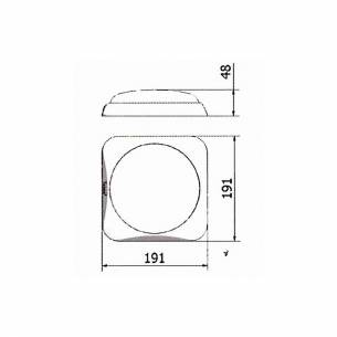 Plafón LED cuadrado  RG-959658 2