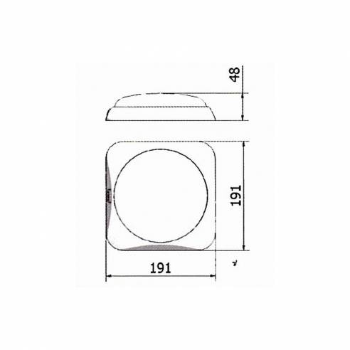 Plafón LED cuadrado  RG-959658