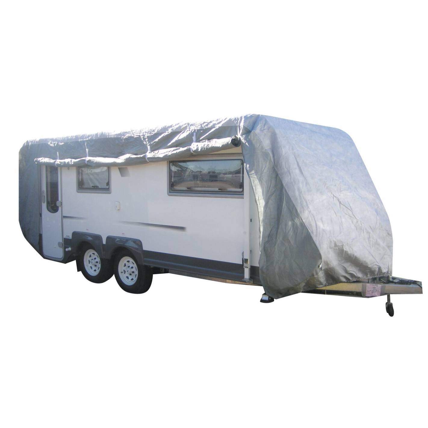  MASO - Funda de remolque para caravana, protector impermeable  para autocaravana de nailon 86.6 x 68.10 pulgadas, color gris : Todo lo  demás