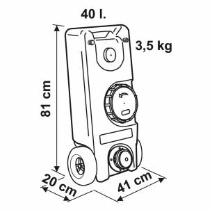 Roll-Tank 40 litros - aguas residuales Fiamma RG-311821 2