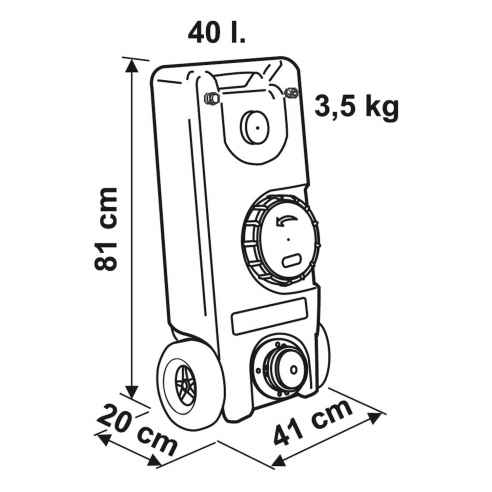 Roll-Tank 40 litros - aguas residuales Fiamma RG-311821