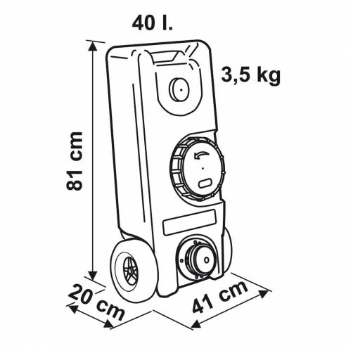 Roll-Tank 40 litros - agua limpia Fiamma RG-311831
