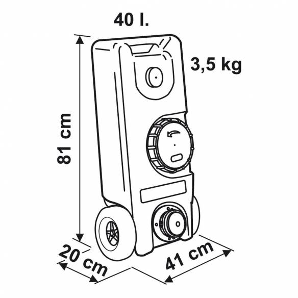 Roll-Tank 40 litros - agua limpia Fiamma RG-311831